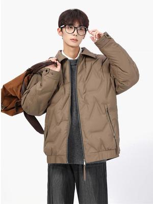 Men's Short Casual Down Jacket - 90% White Duck Down, Plus Size, Trendy & Warm