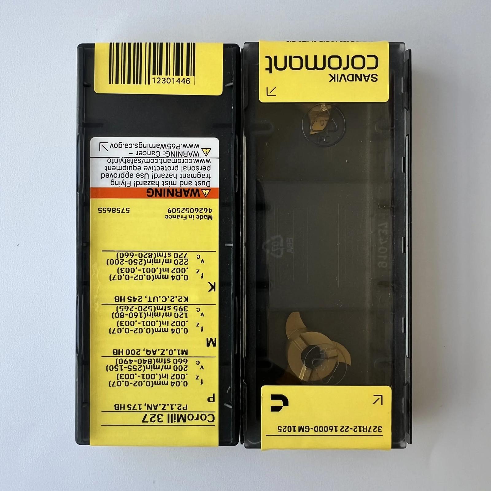 

SANDVIK / 327R12-2216000-GM 1025 / Industrial indexable Carbide Inserts 2 Pcs