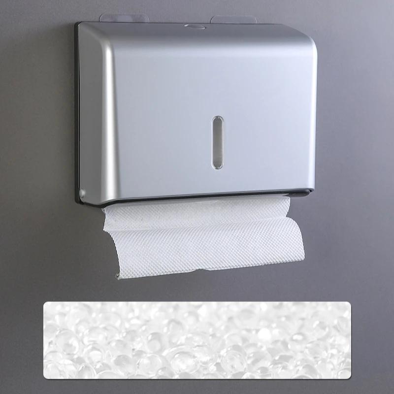 Punch Free Tissue Dispenser Hand Wiping Paper Box Wall Mounted Household Toilet Paper Drawer Washroom Paper Towel Storage Racs