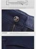 Herren Fleecegefütterte Elastische High-Waist Denimhose - Bequem, Langlebig, Ganzjahreskleidung