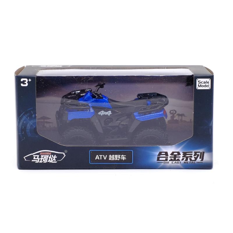 RMZ CITY ATV All Terrain Beach Off-road Vehicle Alloy Diecast Car Model Toy With Pull Back For Children Gifts Toy Collection