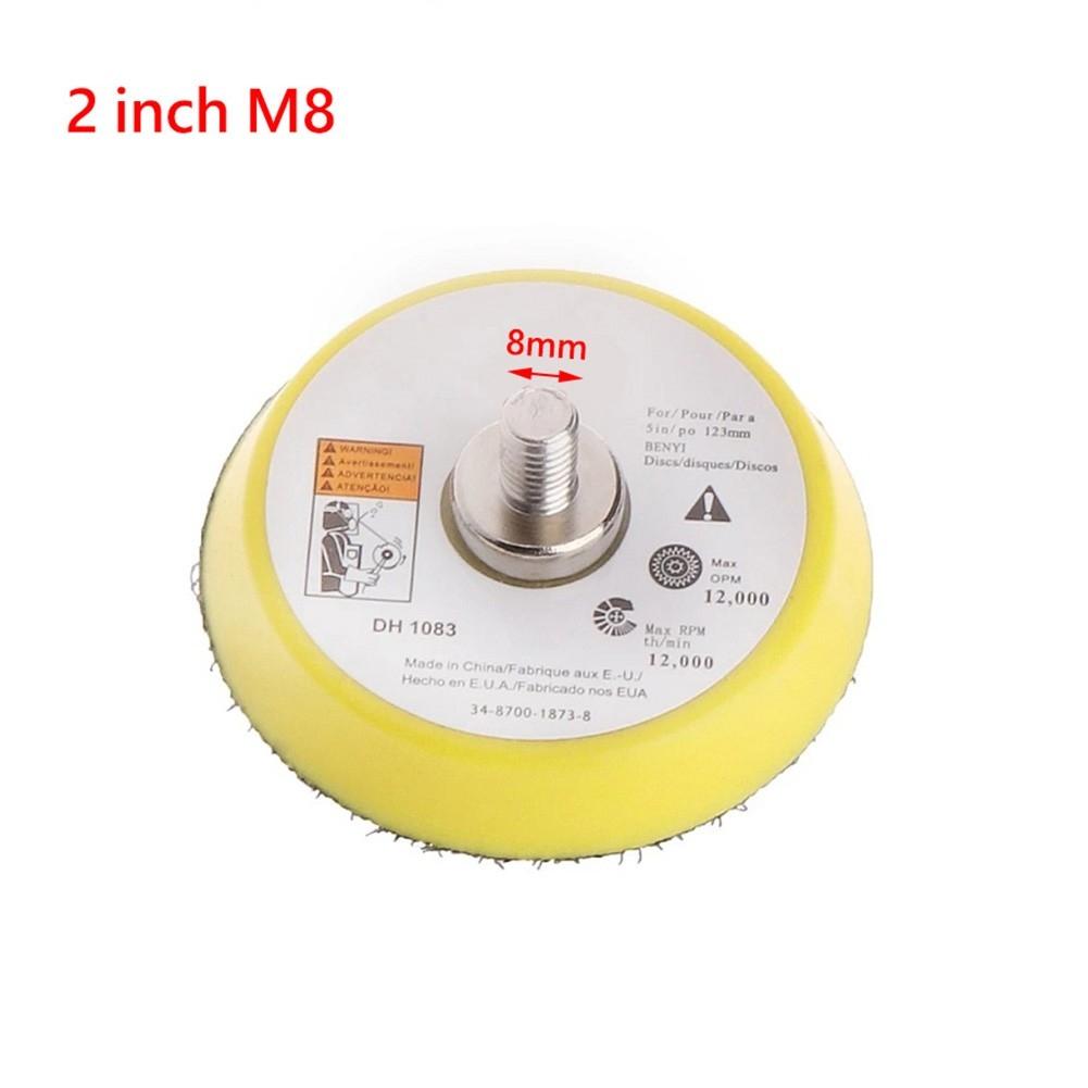 2/3/5 Inch Polishing Sanding Disc Backing Pad Hook And Loop/For Pneumatic Sander