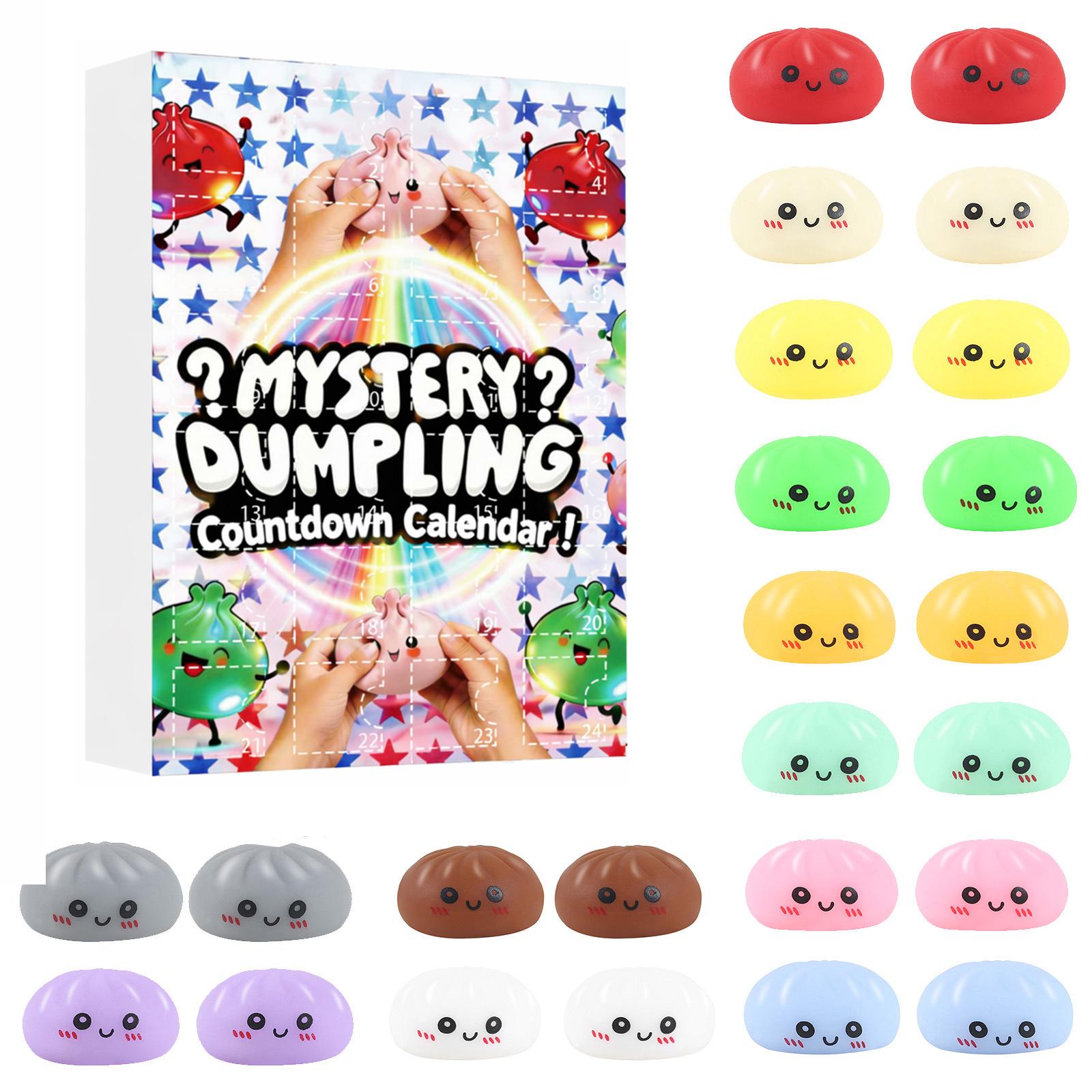 

24Pcs Bun Countdown Box Stress Relief Toy Set One Size