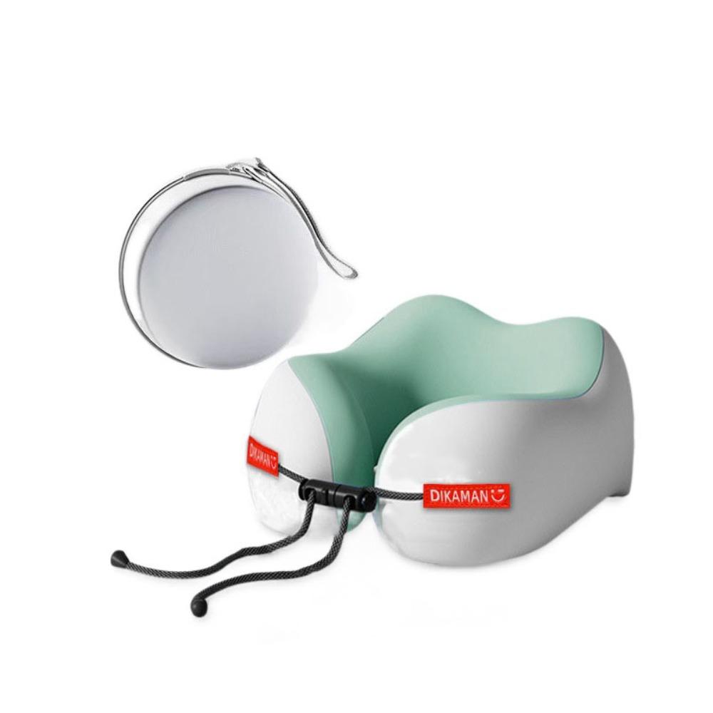 

Cooling U-Shape Neck Pillow Compact Airplane Neckrest Pad Head Neck Support зелёный