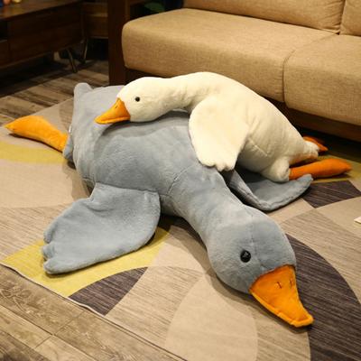 50/90cm Giant Goose Pillow Fluffy Elastic Sleeping Pillow Cartoon Animal Plushies