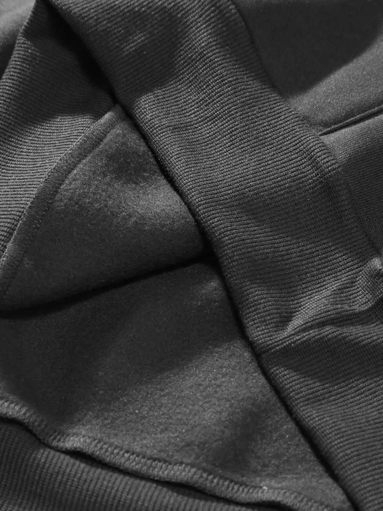 Oversized Streetwear Pullover Hoodie mit Frontreißverschluss Herren Kapuzensweatshirt Trendige Bekleidung Qualitätsnähte Modebegeisterte