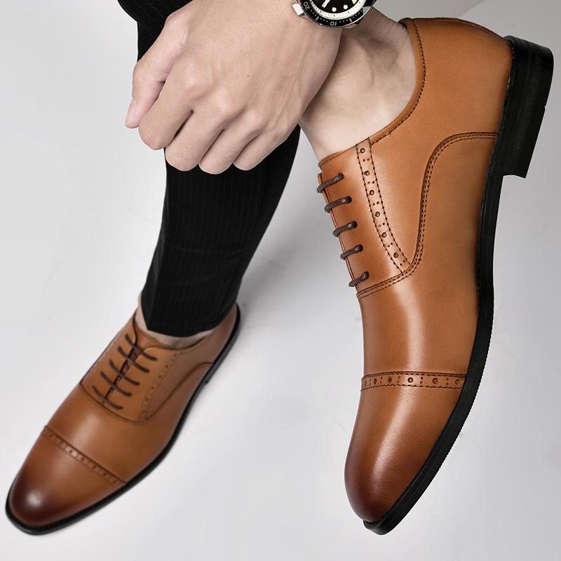 Italia Luksusmerke Mote Menn Fritidssko Sko Menn Ekte skinn Slip-on Formelle sko Håndlagde sko for menn