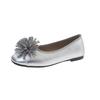 Low Heel Single Shoes Summer New Square Toe Shallow Mouth Rhinestone Flower Soft Sole Non-slip Low-top Shoes