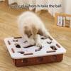 Stimulates Curiosity Felt Puzzle Toy Cats Chew Resistant Durable With Multiple Holes And 2 Bells Ball