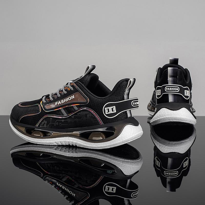 Men's shock-absorbing outdoor racing running shoes spring summer breathable soft sole casual sneakers student light speed sports