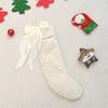 Bows Christmas Stockings Ornament Candy Gift Bag Christmas Hanging Socks For Tree Fireplaces Holiday Decoration