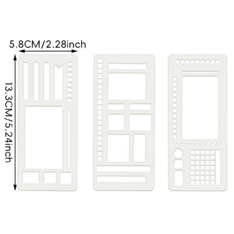 Waterproof Dots Array Notebook Templates 3 Pc Organized Writing Tools For Outdoor Travel Journaling