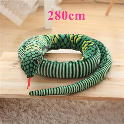 1pc Simulation Cobra and Python Snake Plush Toys Dolls Soft Animal Stuffed Toy for Kids Children Funny Birthday Christmas Gift