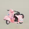 Three Wheeled Pull-back Motorcycle Model Simulation Miniature Car Model  Kids Birthday Gift