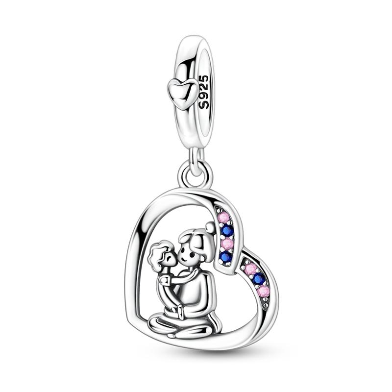 925 Silver Charms Beads Passport Dog Shoes Dangle Fit Bracelet Women Jewelry Gift DIY