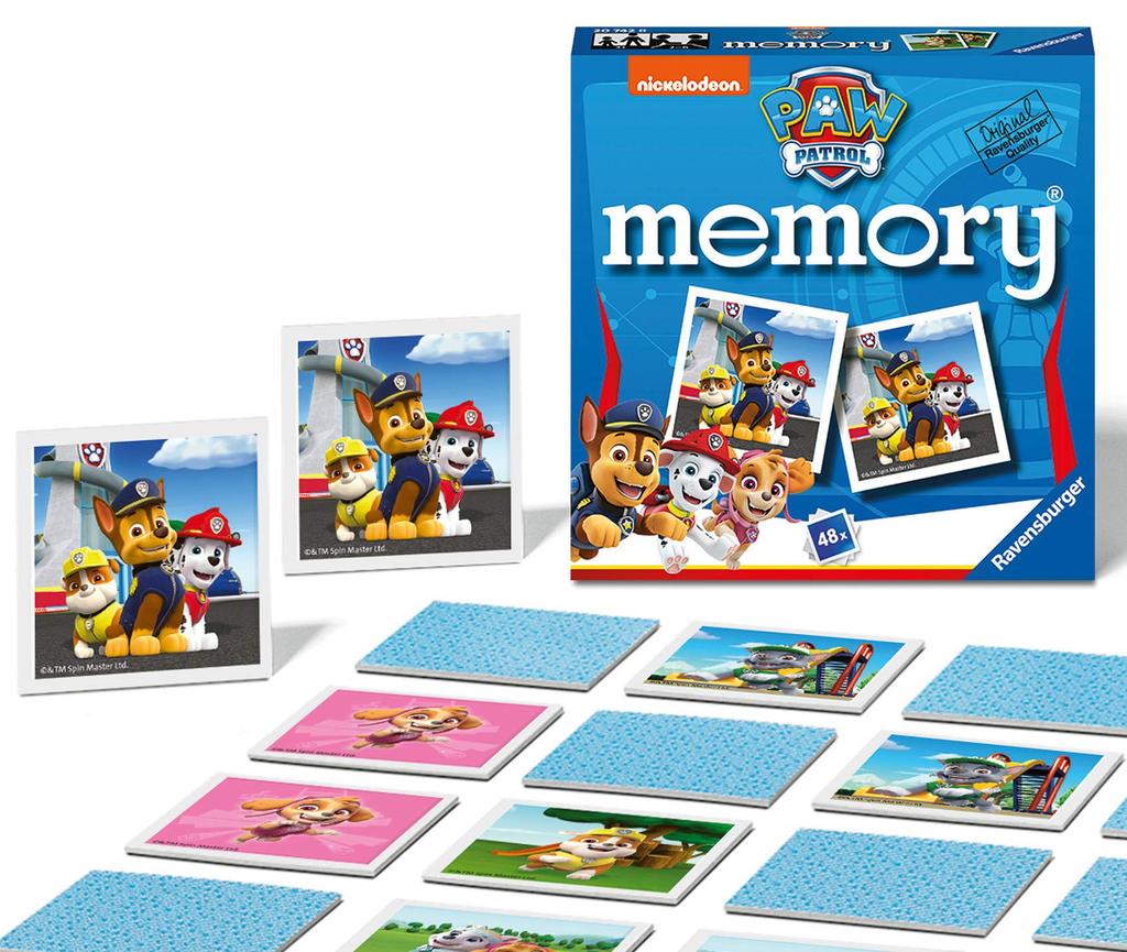 PC Game Ravensburger Paw Patrol Mini Memory Game Matching Picture Snap Pairs Game For Kids Age 3 Years and Up -