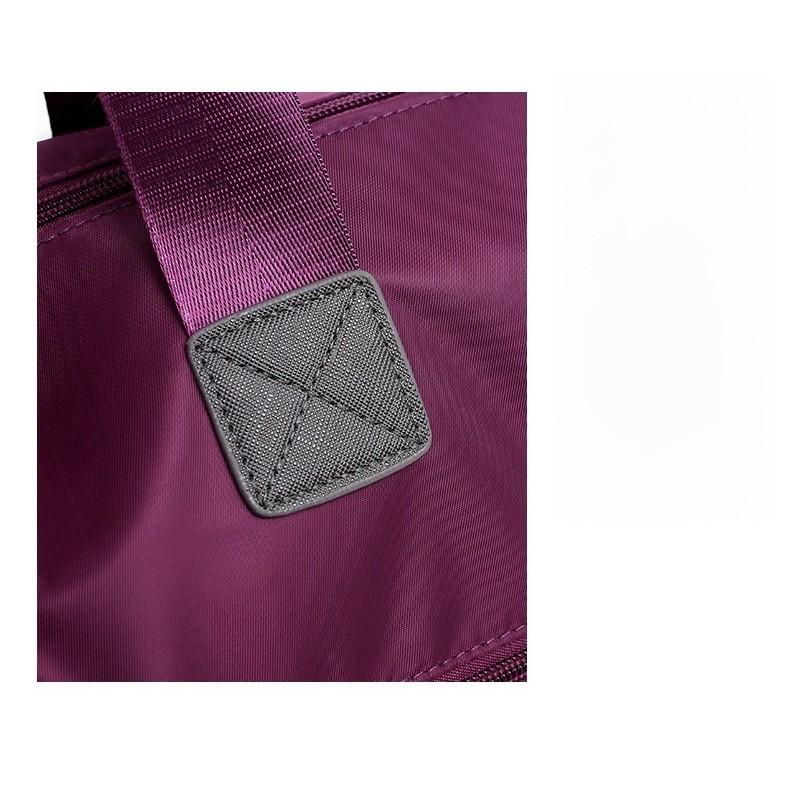 Business Travel Bag for Women Large Capacity Multi Pocket Lightweight Handbag Nylon Fabric Storage Bag Short Distance Travel Shoulder Waterproof Bag