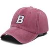 Initial Letter A-Z Embroidery Baseball Cap For Men Womne High Quality Washed Cotton Dad Hats Team Sport Visors Snapback Caps