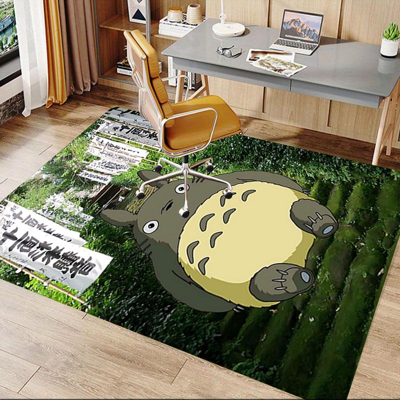 1pc Totoros Magical Night Carpet for Playroom Bedroom Living Room Sofa Home Decor,kids Game Area Rug Non-slip Floor Mat Y7299