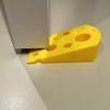 Jijijing 3D-gedruckter Käse-Türstopper, Rutschfester Türstopper, Stabile Keilbasis, Schützt Wände Möbel, Kreativer Türstopper für Schlafzimmer Wohnzimmer