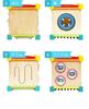 Toy Melody Cube Educational Toy Wooden Toy Musical Instrument Drum Birthday Gift 1 Year Old 2 Year Old Care Guide Included Edutē I'M