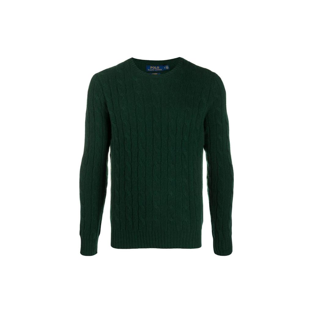 Polo Ralph Lauren SS22 Solid Color Chunky Knit Sweater Men sweater Green 710775749-019