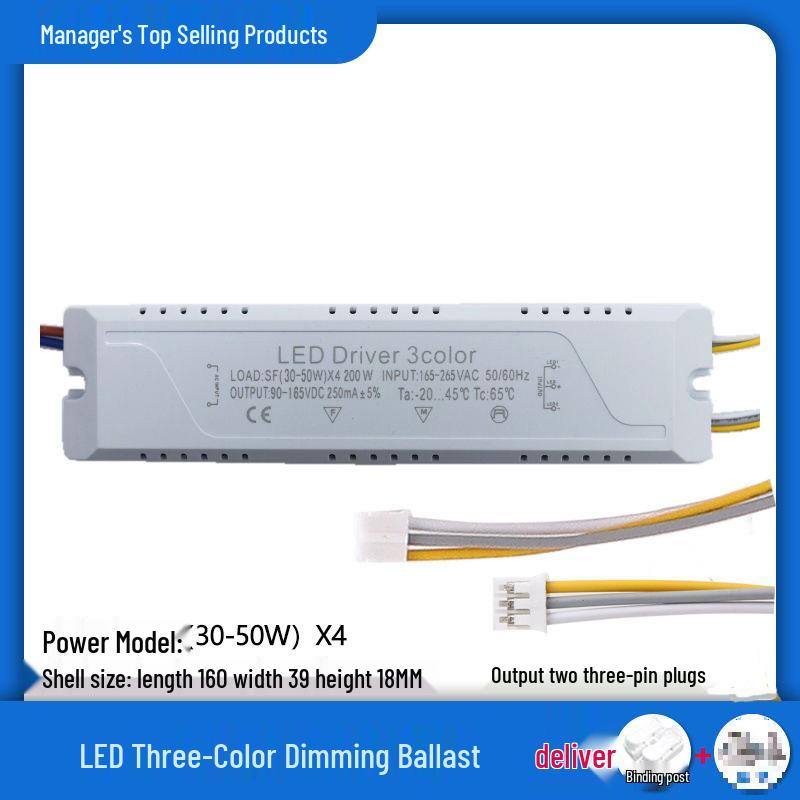 LED Deckenleuchte mit Dreifarben-Dimmung und Universal-Treiber