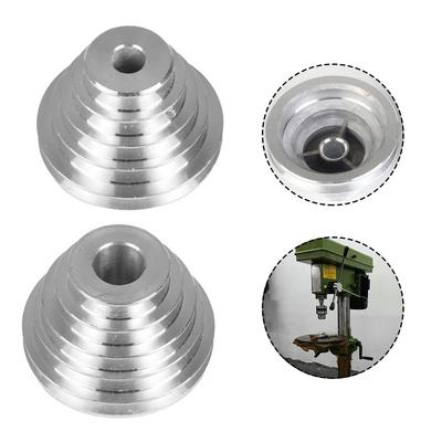 Poulie Pagode Argentée 14 mm pour Entraînement Arbre Moteur Lisse Matériau Aluminium Robuste