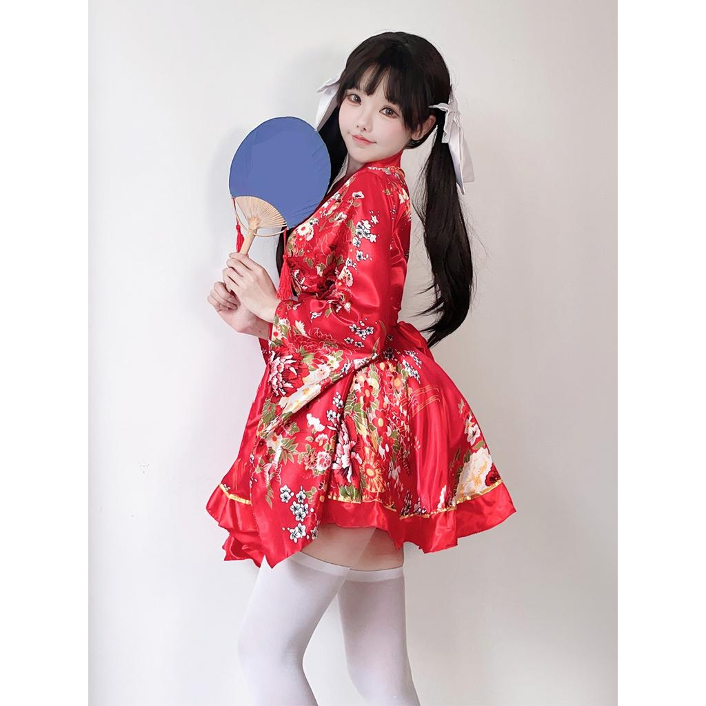 Tradiční Kimono Cosplay Kostým Letní Styl Potisk Vylepšená Yukata Kimono Dámský Oblek