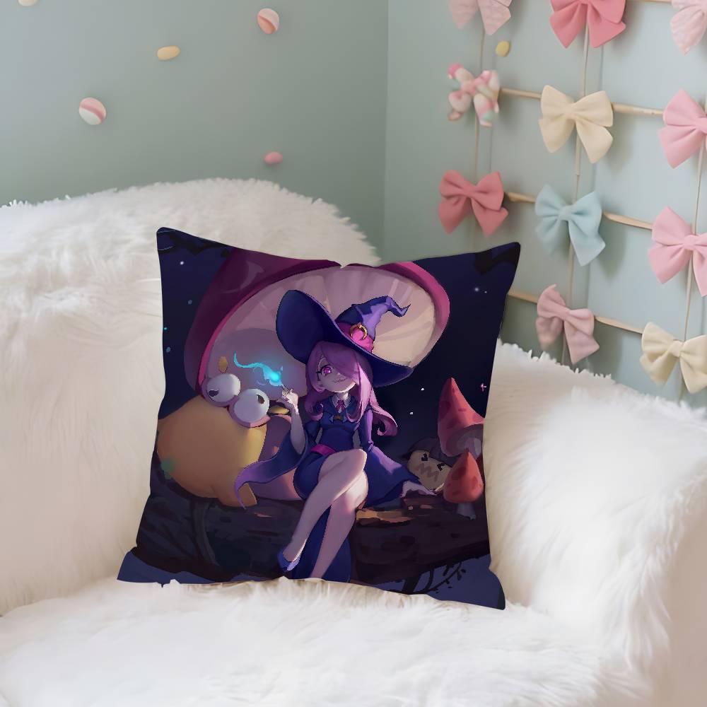 Little Witch Academia Kuddfodral Kudde Nordic Vintage Stil Kuddfodral Hem Vardagsrum Soffa Soffa Sittplats