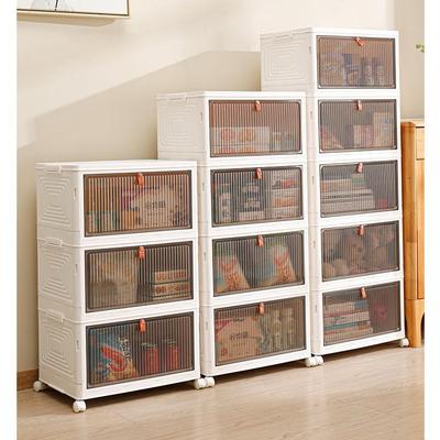 Collapsible Shoe Storage Box and Display Cabinet