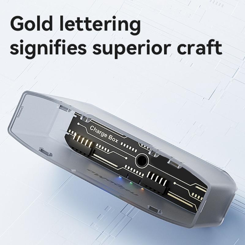 Portable Charging Case With Magnetic Closure Intelligent Protections System Double Slot For Action 5Pro/4/3/Osmo360 Batteries