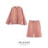 Jnleaog Spring New Arrival Women's Clothing Fashion Style French Fashion Design Linen Long Casual Shorts