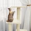 Cat Tree with Sisal Scratching Posts Cream 92 Cm
