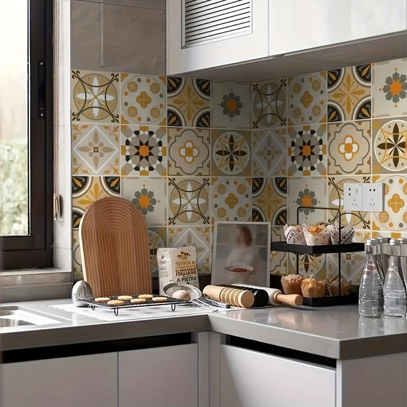 1 Roll 23.6 * 393.7in Self-adhesive Wallpaper, Bohemian Wallpaper, Peel and Paste, Waterproof Removable Kitchen Bedroom Dormitory Wallpaper