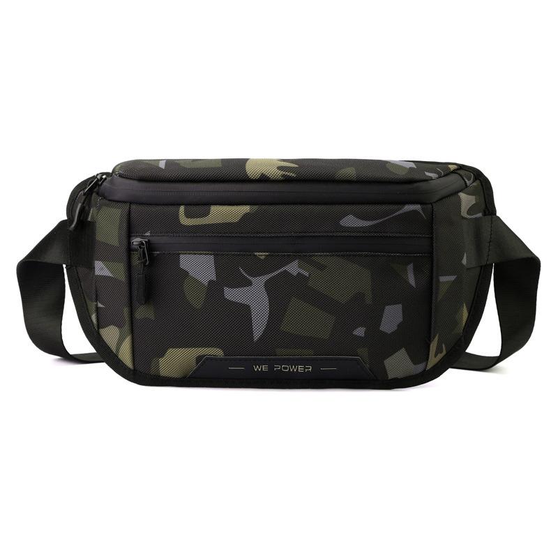 

Men s Travel Portable Bag Waterproof Multi-functional Chest Bag Outdoor Sports Shoulder Bag Waist Pack Crossbody Sling камуфляжний