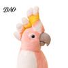 Decorative Stuffed Parrot Cute Plush Toy, Soft Animal for Kids, Pink Realistic Toy Bird Doll with Fluffy Fabric Bedroom Decor And Home Decoration