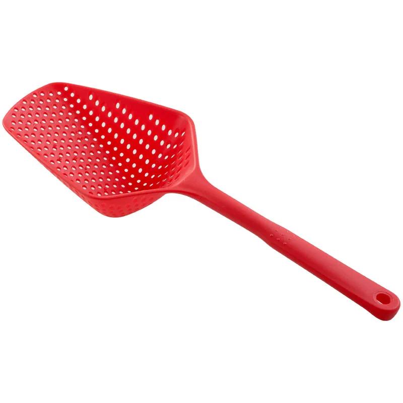 

Noodle Spoon Dumpling Hot Pot Colander Noodle Strainer Cooking Kitchen Strainer Long Handle Drain Noodle Spoon strainer красный