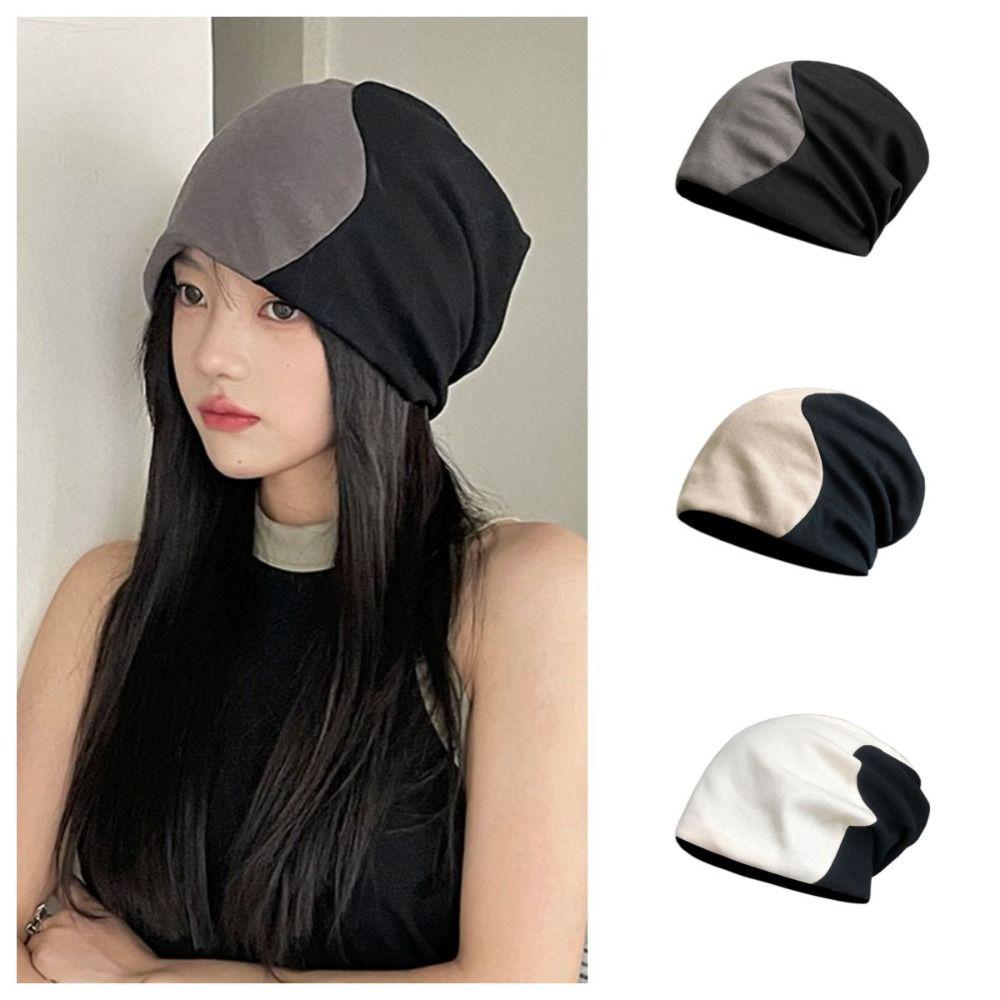 

College Style Knitted Beanies Ins Bonnet Cap Cool Knitted Skullies Autumn/Winter
