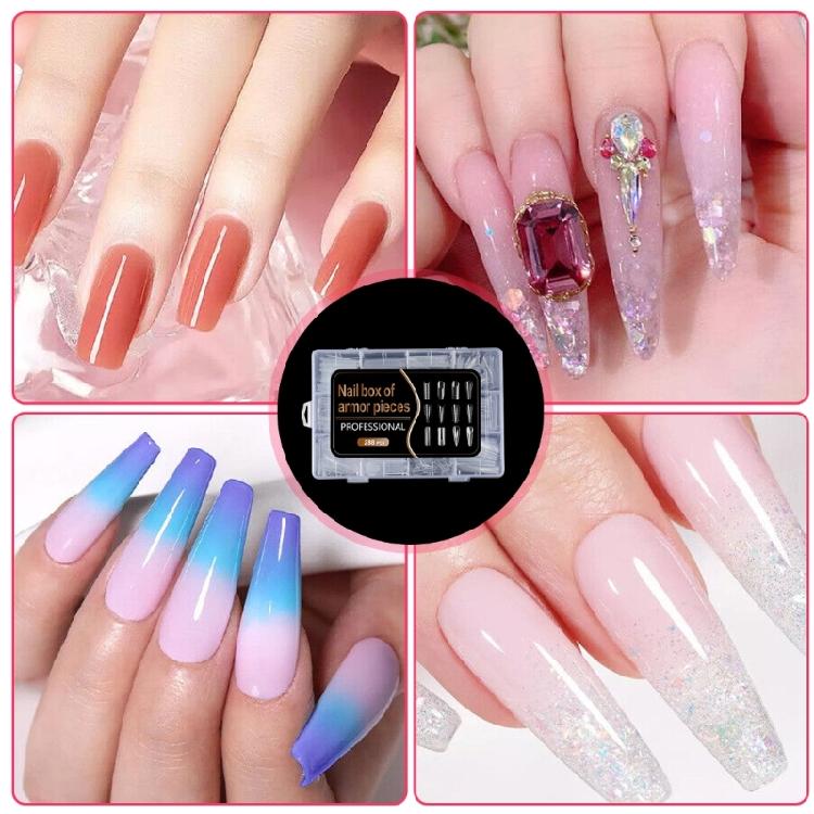 288 Pieces/Set Nails Forms Nails Extension Molds 12 Types Nails Shapes Acrylic Nails Extension Tips