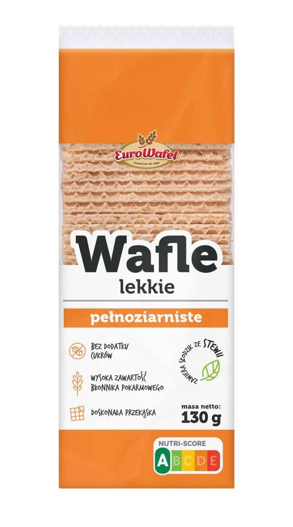 Eurowafel Wafle Lekkie Pełnoziarniste 130 G