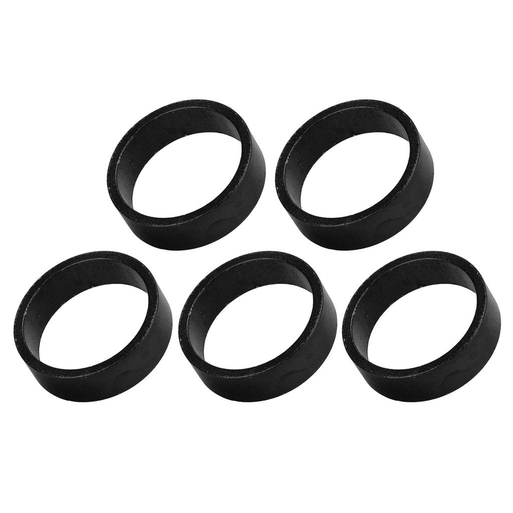 5pcs set 10mm Bike Headset Washer Glossy Surface Durable Mountain Bike Front Fork WasherBlack