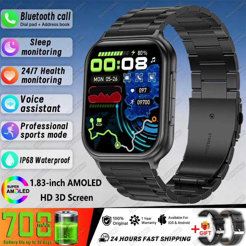 Bip 6 Pro Smart Watch Men Women Outdoor Sports Fitness Tracking IP68 Waterproof Heart Rate Bluetooth Call  New Smartwatches