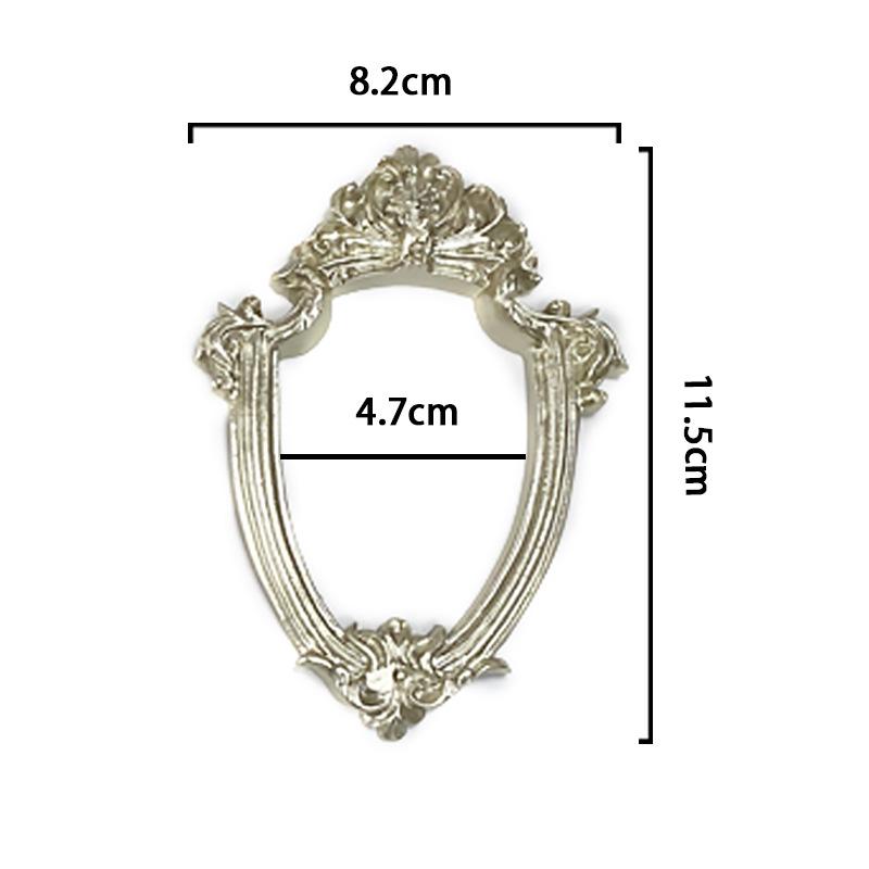 

Мини Золотая Фоторамка в Европейском Стиле для Натюрморта и Реквизит для Нейл-арта As pictured, mini photo frame prop