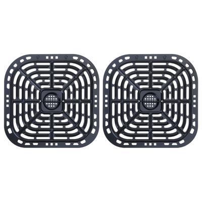 2er-Pack Heißluftfritteusen Knusperplatte Heißluftfritteuse Grillplatte Antihaftbeschichtete Pfanne