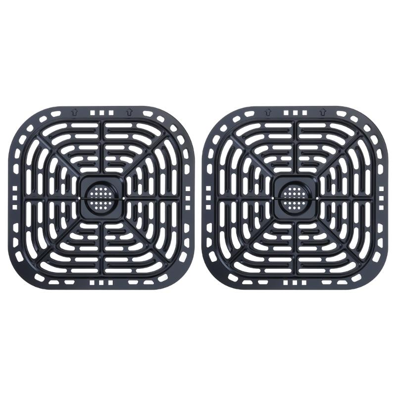 2 Pieces Air Fryer Tray Air Fryer Grill Pans Air Fryer Accessories for Instants Vortex 6QT Air Fryers Dishwasher Safe 1