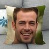 Custom William Levy Pillowcase Wedding Decorative Cotton Linen Pillow Case For Home Pillow Cover 45X45(One Sides)