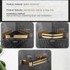 Golden Bathroom Shelf Space Aluminum Thickened Toilet Storage Rack   Bathroom Corner Rack Shower Rack Black Gold Triangle Basket