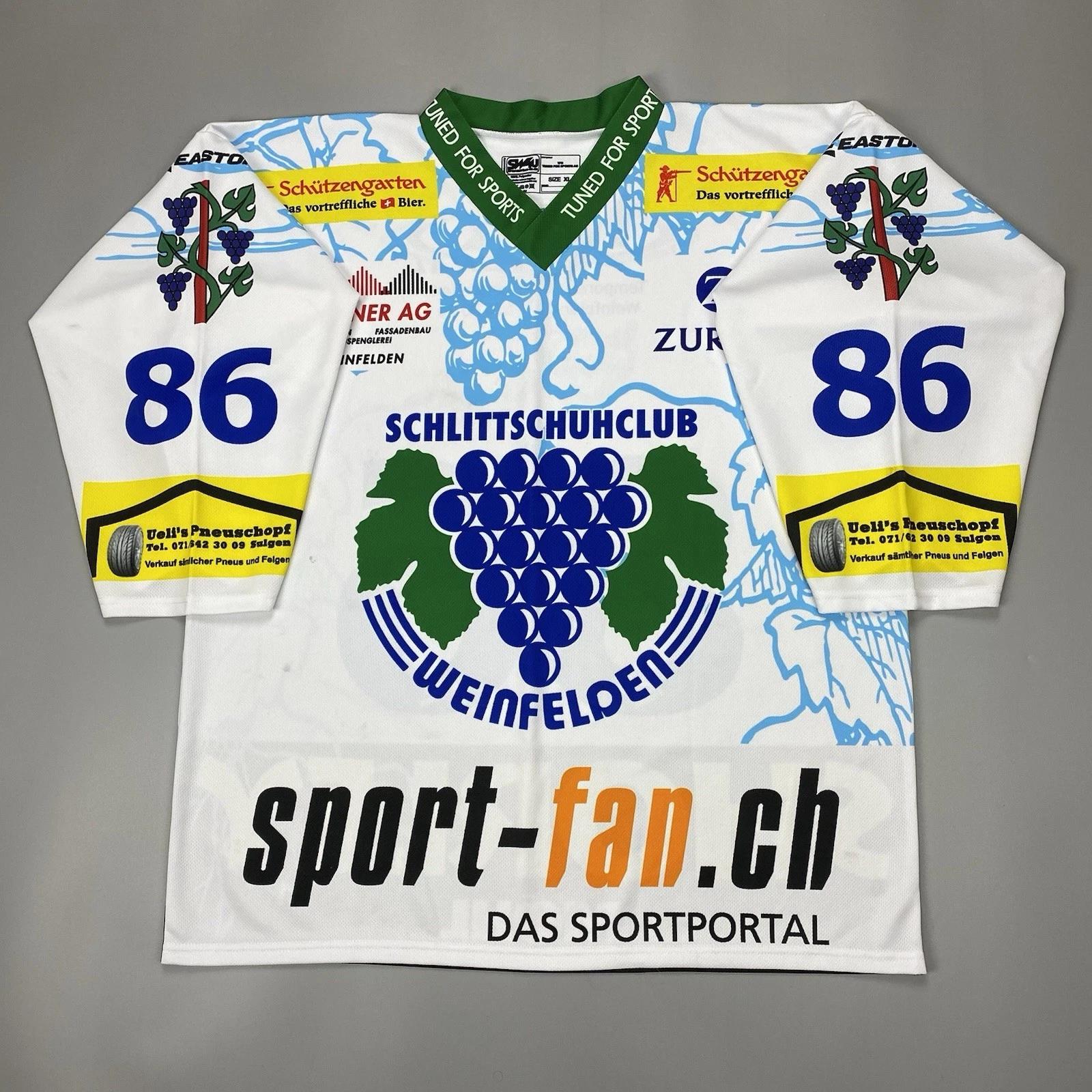 

SCHLITTSCHUH CLUB WEINFELDEN #86 Jersey Hockey Shirt SW4U Mens Size XL Swiss S
