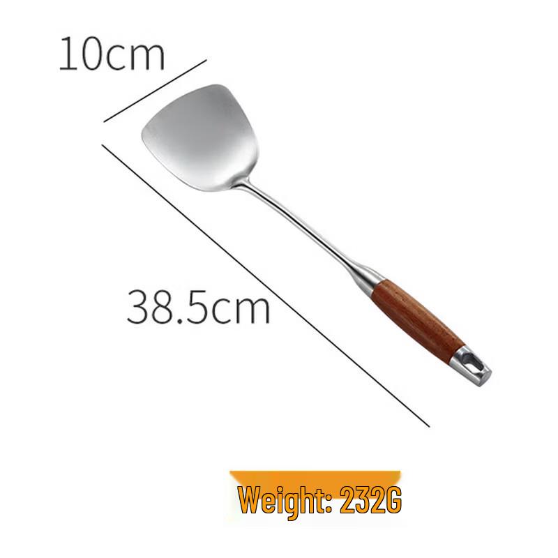Churong 304 Stainless Steel Spatula with Wooden Handle